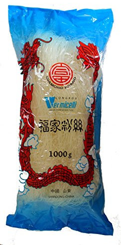 DIAMOND Fideos de cristal, fideos largos, naturalmente veganos y sin gluten - 1 x 1000 g