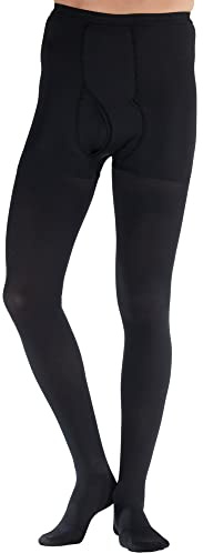 ABSOLUTE SUPPORT Made in USA - Compression Pantyhose for Men 20-30mmHg - Opaque Graduated Compression Tights for Varicose Veins Circulation, Swelling, Blood Clots, DVT - Beige, X-Large - A234BL4