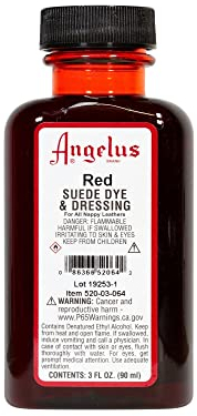 Angelus Suede Dye Red