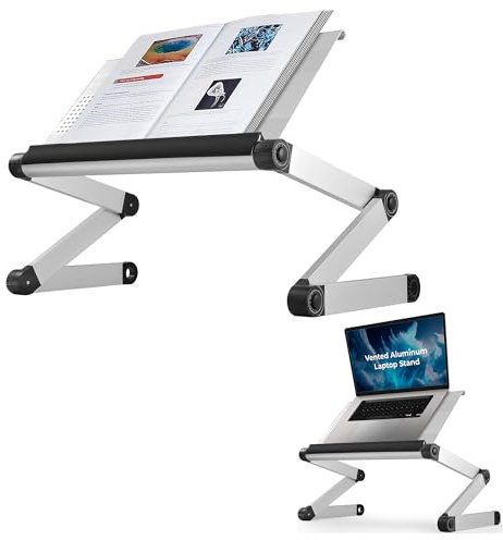 UNCAGED ERGONOMICS Justebar bokhållare, Silver, Svart, En Storlek