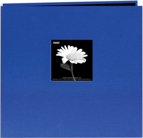 Pioneer Book Cloth Cover Post Bound Album 12X12 - Cobalt Blue