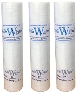 10 PP Sediment 1mic Sediment Particle Reverse Osmosis Water Filter Cartridge 1 Micron (3 Pack)