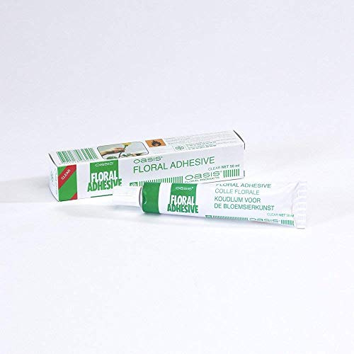 Oasis Floral Adhesive (1 x 50ml Tube) – Clear Waterproof Cold Glue for Fresh Flowers, Air Plants & Artificial Flowers | Smithers Oasis Floristry Glue
