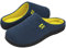 RockDove Men's Original Two-Tone Memory Foam Slipper, Size 8/9 UK Men, Navy and Yellow
