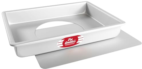 Fat Daddio's POBCC-9132 Anodized Aluminum Sheet Cake Pan with Removable Bottom, 9 x 13 x 2 inch