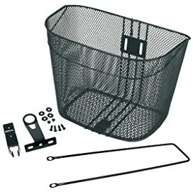 V BIKE ‎230 - Cestino anteriore da fissare alla bicicletta Spot Cruiser, Nero, 34 x 25 x 27 cm