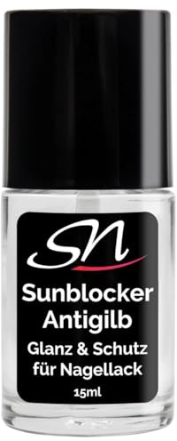 Sunblocker Gilbstop Nagellack Gelnägel Kunstnägel Lack Gel Top Coat Antigilb SN Nageldesign