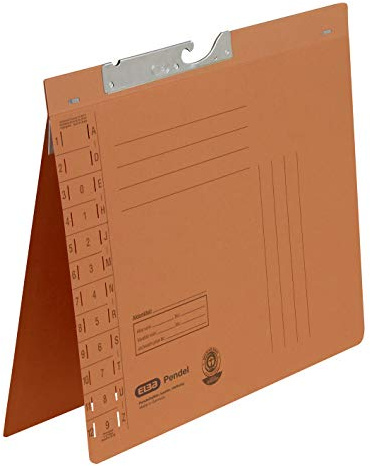 Elba Pendelhefter, A4, Amtsheftung, 320 g/m² Recyclingkarton, orange, 50 Stück