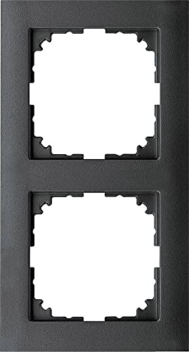 Schneider Electric Merten M-Pure-Rahmen für Steckdosen und Schalter, 2-fach, anthrazit, Artikelnummer MEG4020-3614