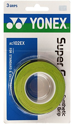YONEX Super GRAP Tennis Overgrip - 3 Pack in Lime Green