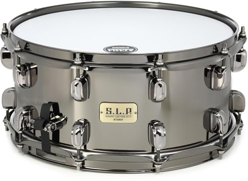 Tama S.L.P. Black Brass 14x6.5 Snare Drum - Black Nickel