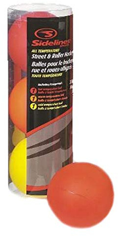 Sidelines Street & Roller Lot de 3 balles de hockey