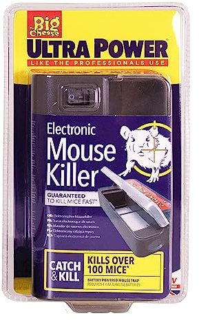 The Big Cheese Ultra Power - Electronic Mouse Killer, Quick, Effective Humane - Professional Electric Mouse Trap that Kills Instantly - Safe, Hygienic Zapper - Indoor Battery Powered Electric Trap