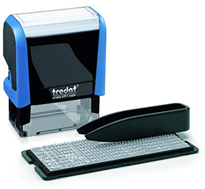 Trodat Printy 4911 Typomatic – Sello de Autocomposición Autoentintable – Tinta Azul