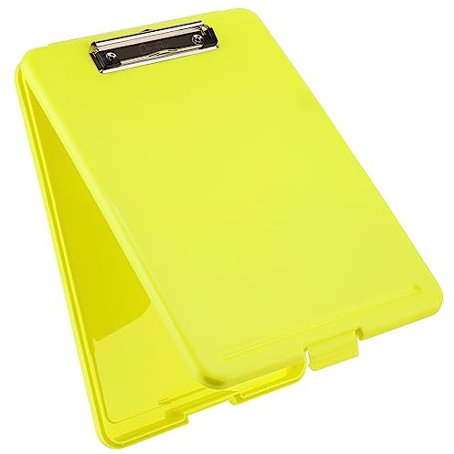 Läufer 55801 Klemmbrett Safety, mit Aufbewahrungsfach, Signalfarbe Gelb