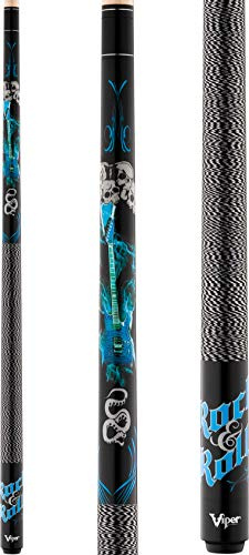 Viper by GLD Products Underground 58 2-Piece Billiard/Pool Cue, Rock & Roll, 19 Ounce,Blue,50-0653-19