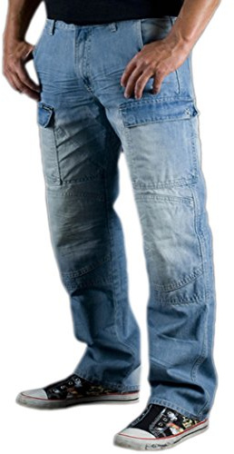 Juicy Trendz herr motorcykel motorcykel last jeans skydd foder byxor inkluderar rustningar