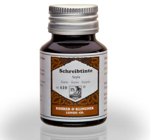 Rohrer & Klingner *since 1892* Ink for Fountain Pens – Sepia – 50 ml- range 40