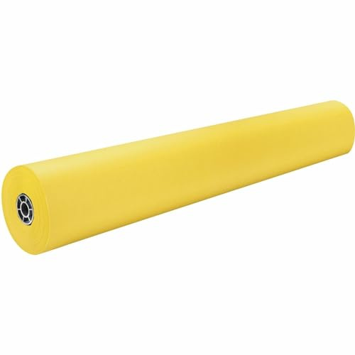 Rainbow Colored Kraft Duo-Finish Paper, Canary, 36 x 1000', 1 Roll