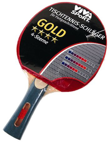 TischTennis-Schläger 4**** Gold Viva Sport I+S 74402 [Spielzeug]