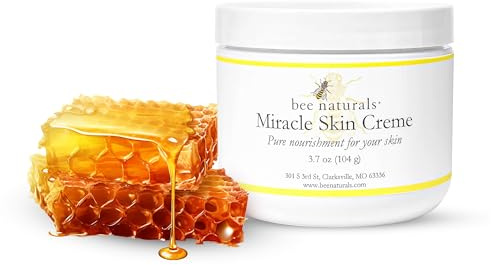 Bee Naturals Miracle Skin Creme - All-Natural Hydrating Cream for Full body - Pure Nourishment with Olive Oil, Beeswax & Coconut Oil - Loved globally for Versatility & Trusted by Generations (4 oz)
