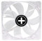 Xilence XPF120.TR 120mm Ventilateur de boîtier, LED rouge, transparent