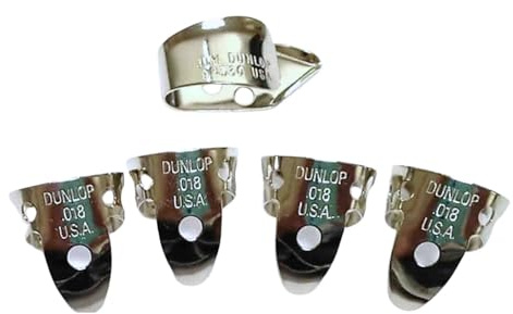 Jim Dunlop Nickel Silver Fingerpicks .018 IN - 5 Pack