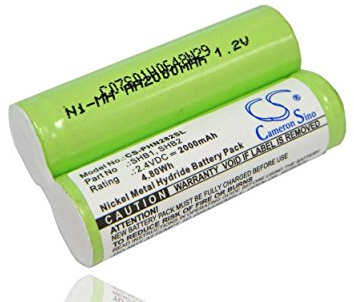 vhbw Akku kompatibel mit Philips Norelco 6735A/X, 6756X, 6756X/A, 6826XL, 6828XL Rasierer Haarschneider (2000mAh, 2,4V, NiMH)