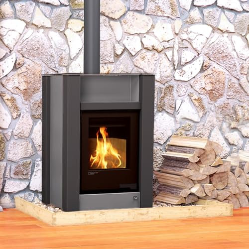 Aquaflam HSF34-035 Vario Lend Manual Wasserführender Kaminofen Grey 11/7 kW/A