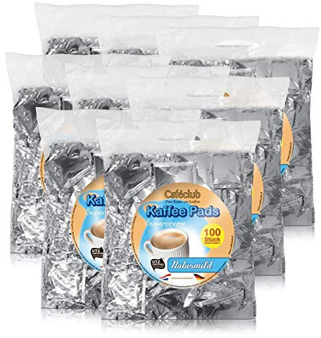 Cafeclub Supercreme Mild KaffeePads Megabeutel 8x100 Stuck
