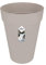 elho Loft Urban Rund Hoch 35 - Blumentopf für Außen - Ø 33.5 x H 45.3 cm - Grau/Warmes Grau