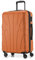 suitline - Hartschalen-Koffer Koffer Trolley Rollkoffer Reisekoffer, TSA, 66 cm, ca. 58 Liter, 100% ABS Matt, Orange