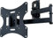 SCHWAIGER LWH050 011 TV-Wandhalterung für Flachbildschirme mit 58-107 cm (23-42 Zoll), Halterung für LED 4K OLED, Schwenkarm mit 3 Gelenken, max. Belastung 30 kg, schwarz