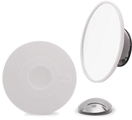 Bosign Suction Cup Mounted Detachable Mirror 15x Magnification White