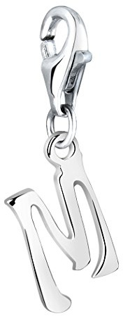 Nenalina Pendentif lettre M en 925 Silber pour tous les bracelets Charm 713242-000