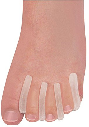 Gel Toe Separators Spreaders Pressure Relief from Friction Toe Pain Realign and Prevent Toes from Turning Inwards Aids Pain from Overlapping,Toe Drift and Nail Issues Latex Free Medium Pk of 15