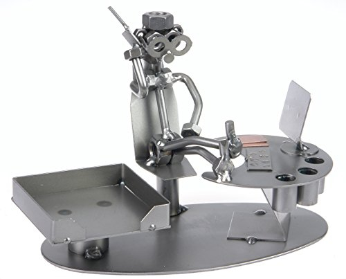 metalman24 Schraubenmännchen BÜRO PC stiftehalter zettelbox handgefertigte ausgefallene Geschenkidee