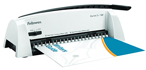 Fellowes Pulsar+ Bindemaschine A4 – 20 Blatt Stanz-, 300 Blatt Bindekapazität – manuell, mit Aufbewahrungsfach & 10 Klarsichtdeckeln – für Zuhause & kleines Büro