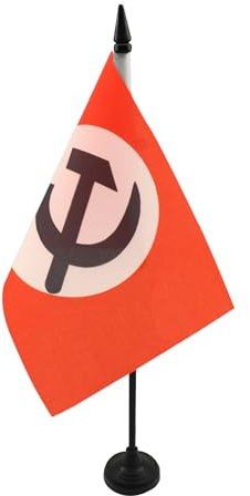 AZ FLAG Bordsflagga Nationalbolsjevikiska partiet 21x14 cm Plastfot