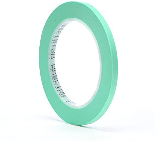 3M Precision Masking tape, 06525, 1/4 x 60 yds, Crisp, Sharp Lines for Automotive Paint Masking, 1 Roll