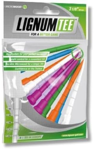 LIGNUM 82Mm Tees 12Pk - Mix Neon