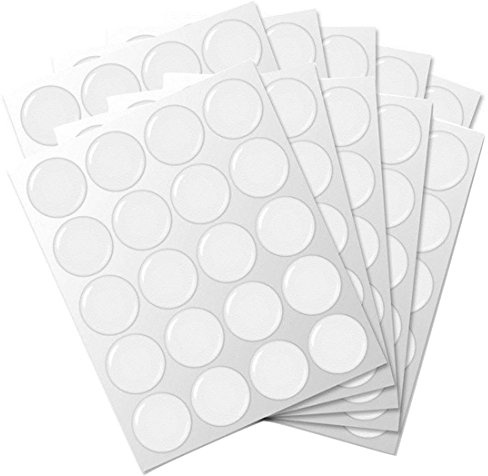 IGOGO Epoxy Resin Dome Stickers – Clear or Glitter Self-Adhesive Dots for DIY Crafts, Bottle Caps, Hair Bows, Scrapbooks, Jewelry & Pendants 1 Inch Clear 200 PCS