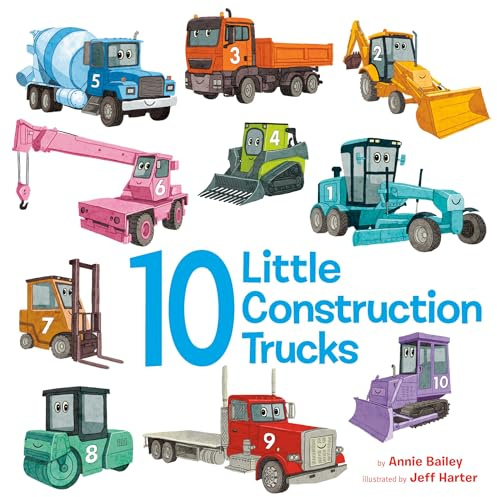 10 Little Construction Trucks (10 Little Vehicles)