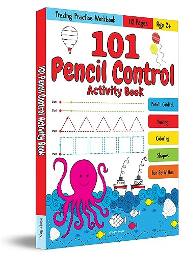 101 Pencil Control Activity Book For Kids: Tracing Practise Book Age 2+