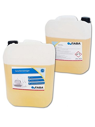 FABA Geschirrreiniger für gewerbliche Spülmaschinen flüssig 2 x 12 kg