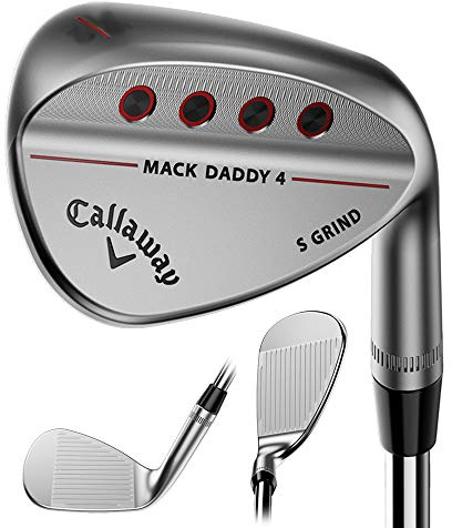 Callaway Mack Daddy 4 Chrome Sand Wedge, 56°-10° (Bounce) S Grind, Steel, S200 (Stiff)