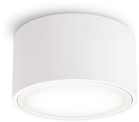 SSC-LUXon CELI-X Aufbau Spot LED flach weiß mit schöner Lichtfläche - LED GX53 neutralweiß 3W 230V - Deckenspot rund Ø 95mm