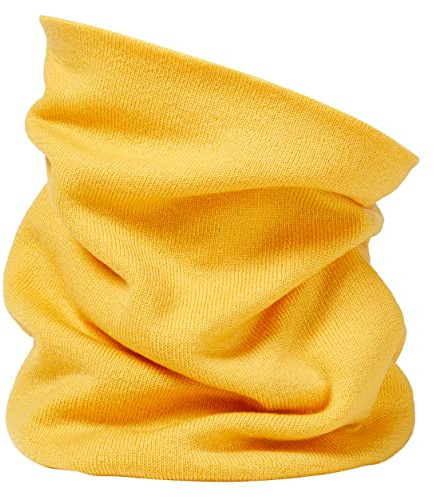 Enter the Complex® Écharpe Tubulaire Douce, Cache Cou, Loop - 100% Laine Mérinos - Pour Homme et Femme - Respirante - Jaune - Taille Unique