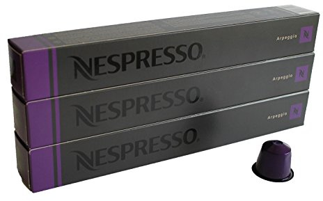 Nespresso Arpeggio smakkaffe 30 kapslar kapslar kapslar 3 ärmar lång livslängd