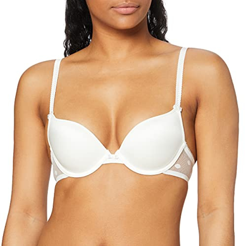 Sassa Soutien-Gorge Push-up préformé pour Femme, Blanc (Ivoire 314), 90A